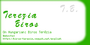 terezia biros business card